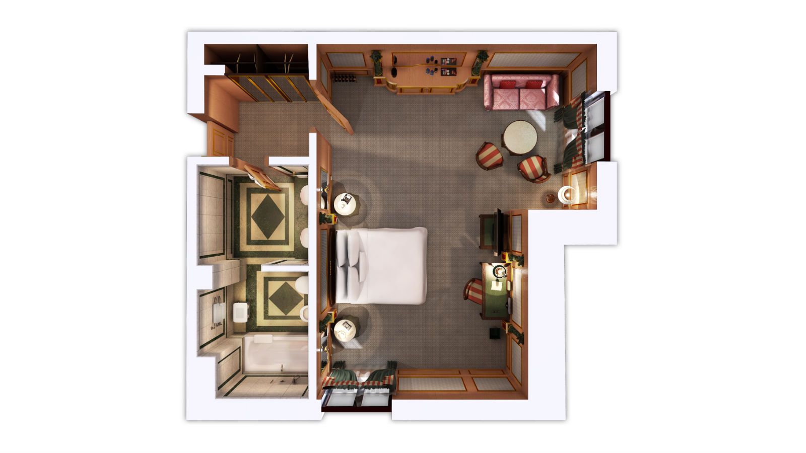 Suites floor plan, The Westin Palace Milan